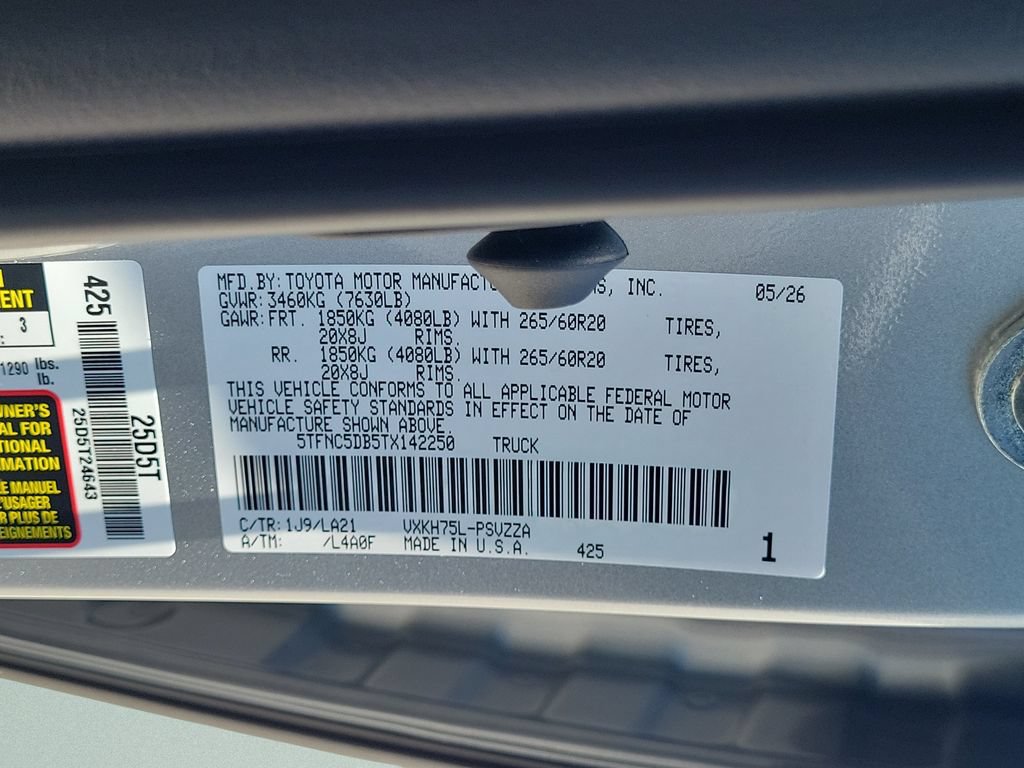 New 2026 Toyota Tundra Platinum AWD/4WD image 24
