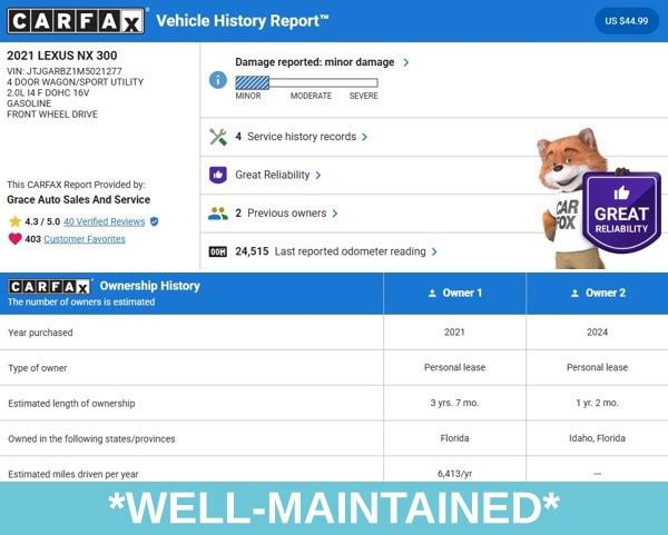 Used 2021 Lexus NX 300 FWD w/ Premium Package image 4