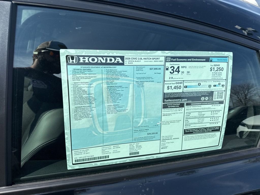 New 2026 Honda Civic Sport image 11