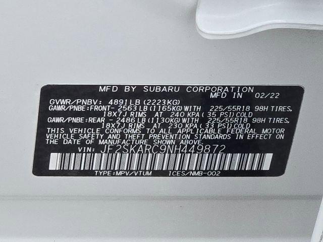 Certified 2022 Subaru Forester Touring w/ Popular Package #3 image 17