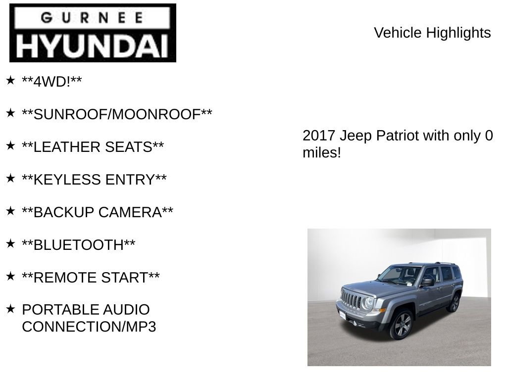 Used 2017 Jeep Patriot High Altitude image 8