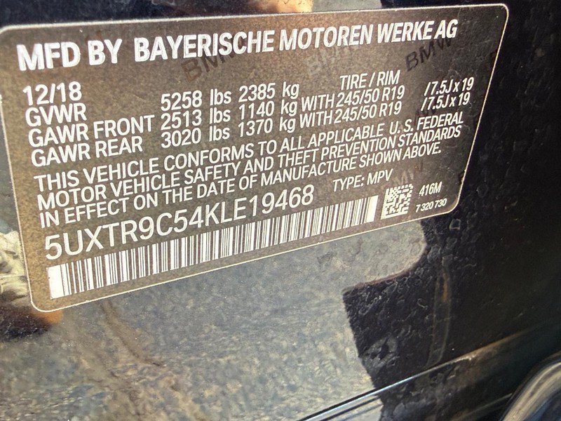 Used 2019 BMW X3 xDrive30i w/ M Sport Package 2 AWD/4WD image 25