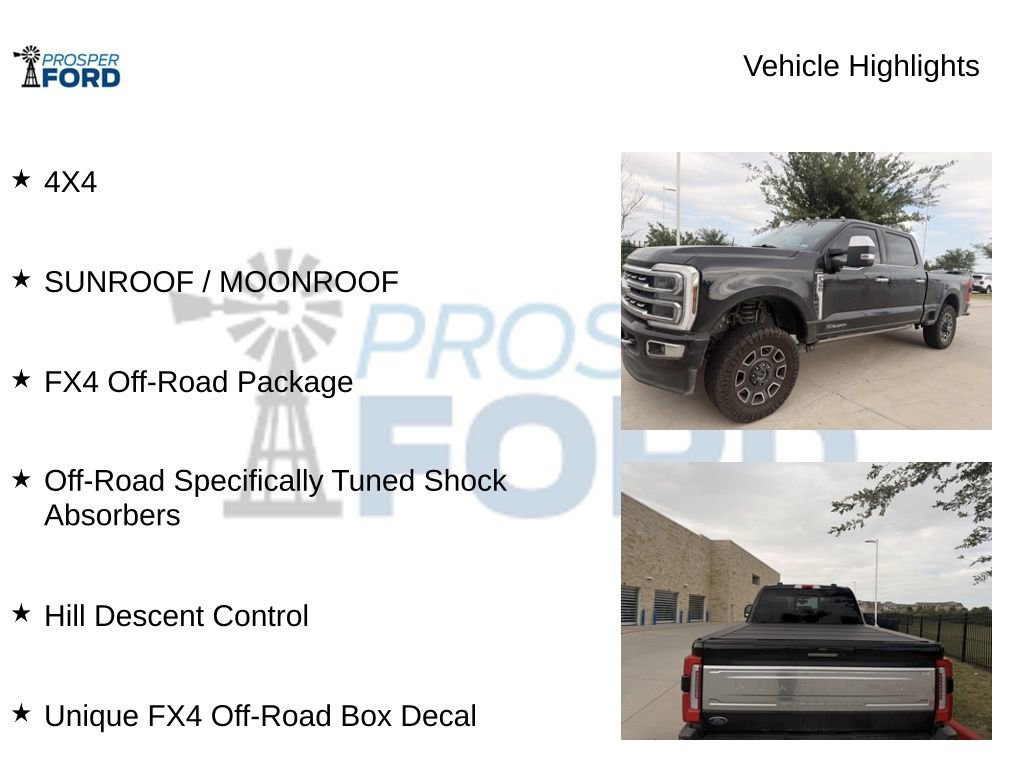 Used 2024 Ford F350 Platinum w/ FX4 Off-Road Package AWD/4WD image 5