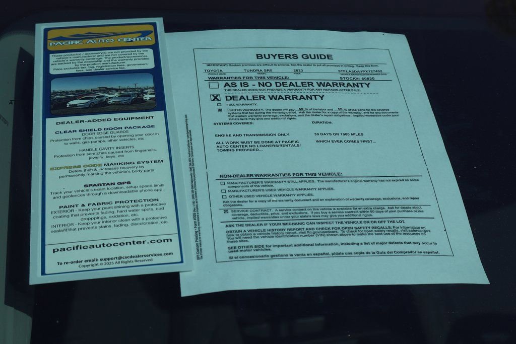 Used 2023 Toyota Tundra SR5 w/ SX Package image 50