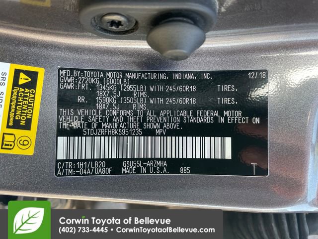 Used 2019 Toyota Highlander XLE image 24