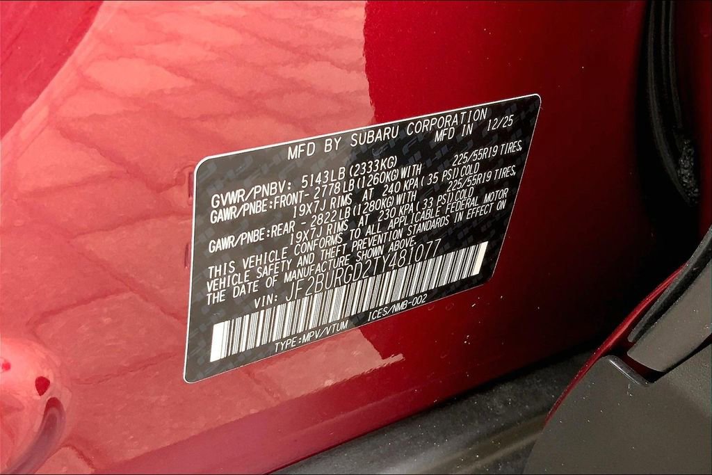 New 2026 Subaru Outback Limited XT image 8