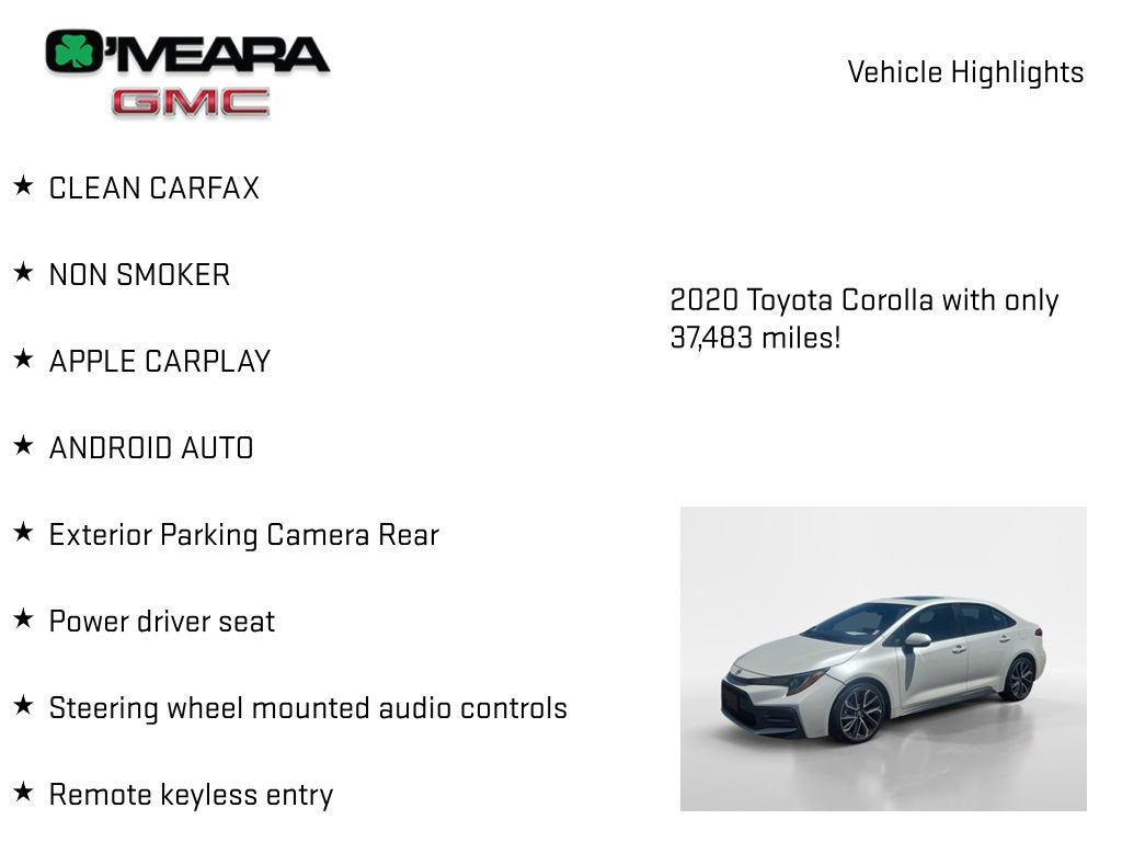 Used 2020 Toyota Corolla XSE FWD image 7