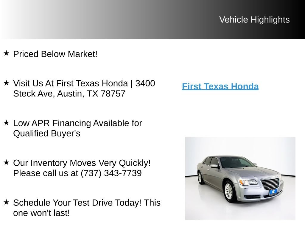 Used 2014 Chrysler 300 RWD image 9