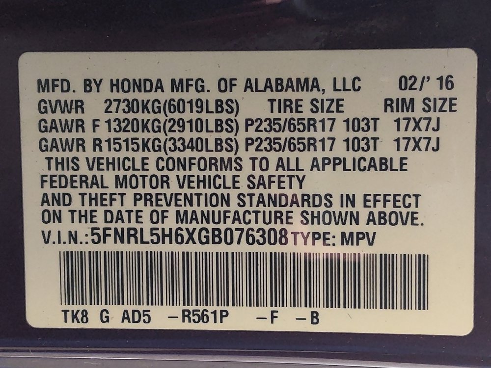 Used 2016 Honda Odyssey EX-L image 33