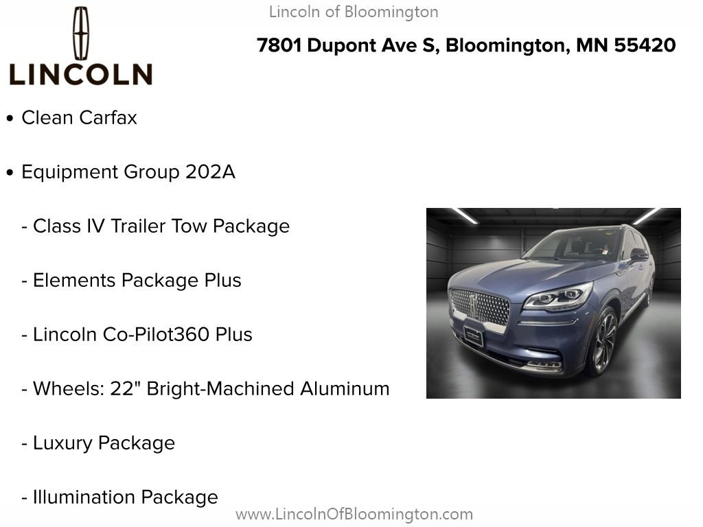 Used 2021 Lincoln Aviator Reserve w/ Equipment Group 202A AWD/4WD image 5