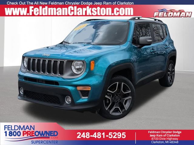 Used 2021 Jeep Renegade Limited w/ Sun & Sound Group AWD/4WD image 1