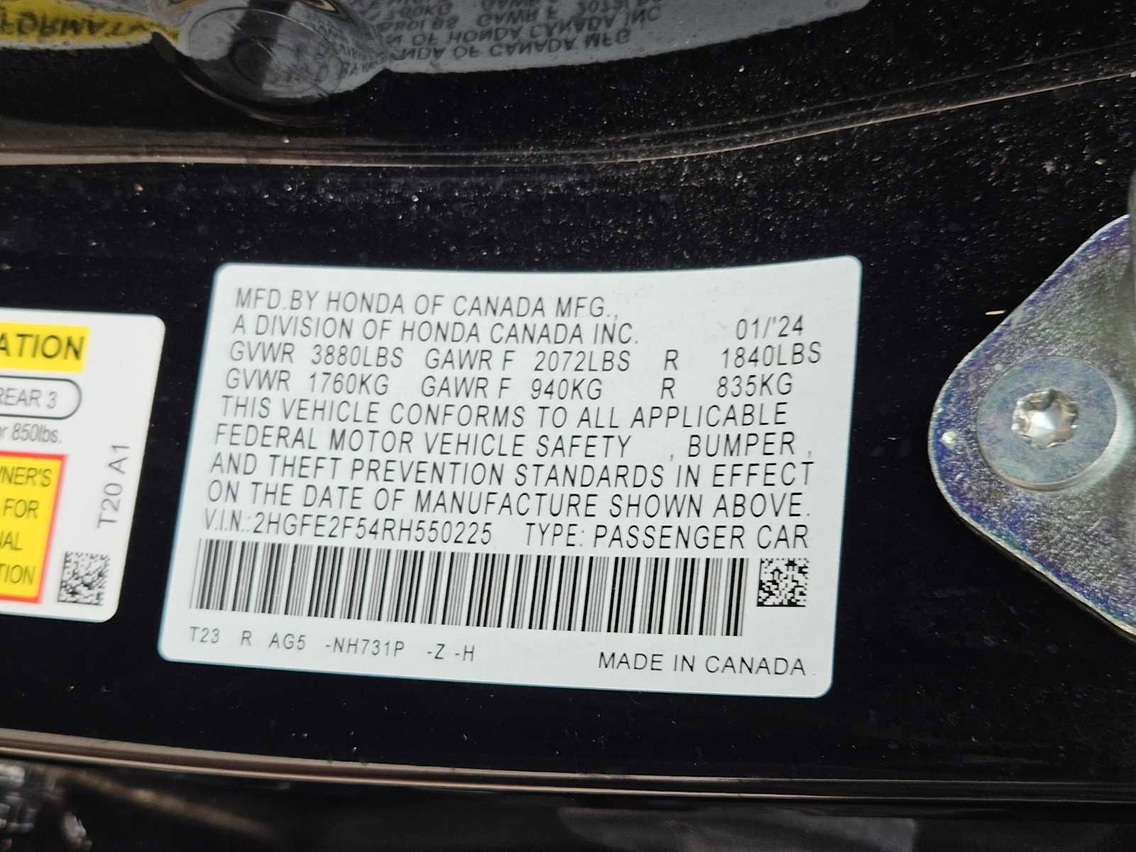 Used 2024 Honda Civic Sport image 31