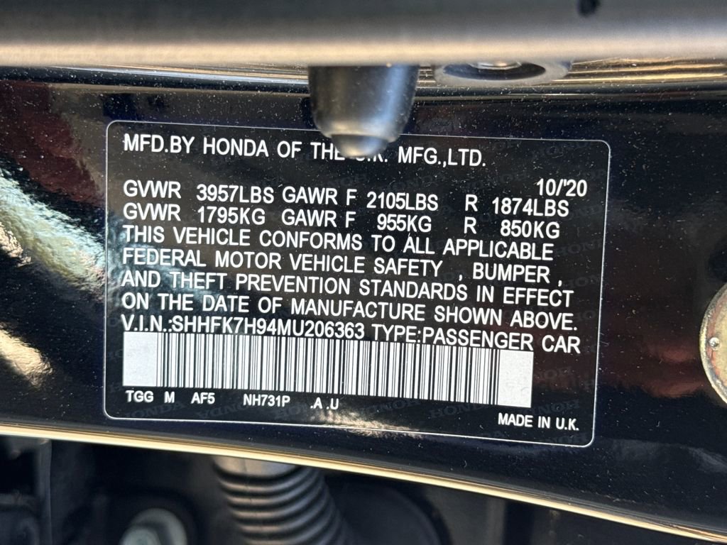 Used 2021 Honda Civic Sport Touring image 29