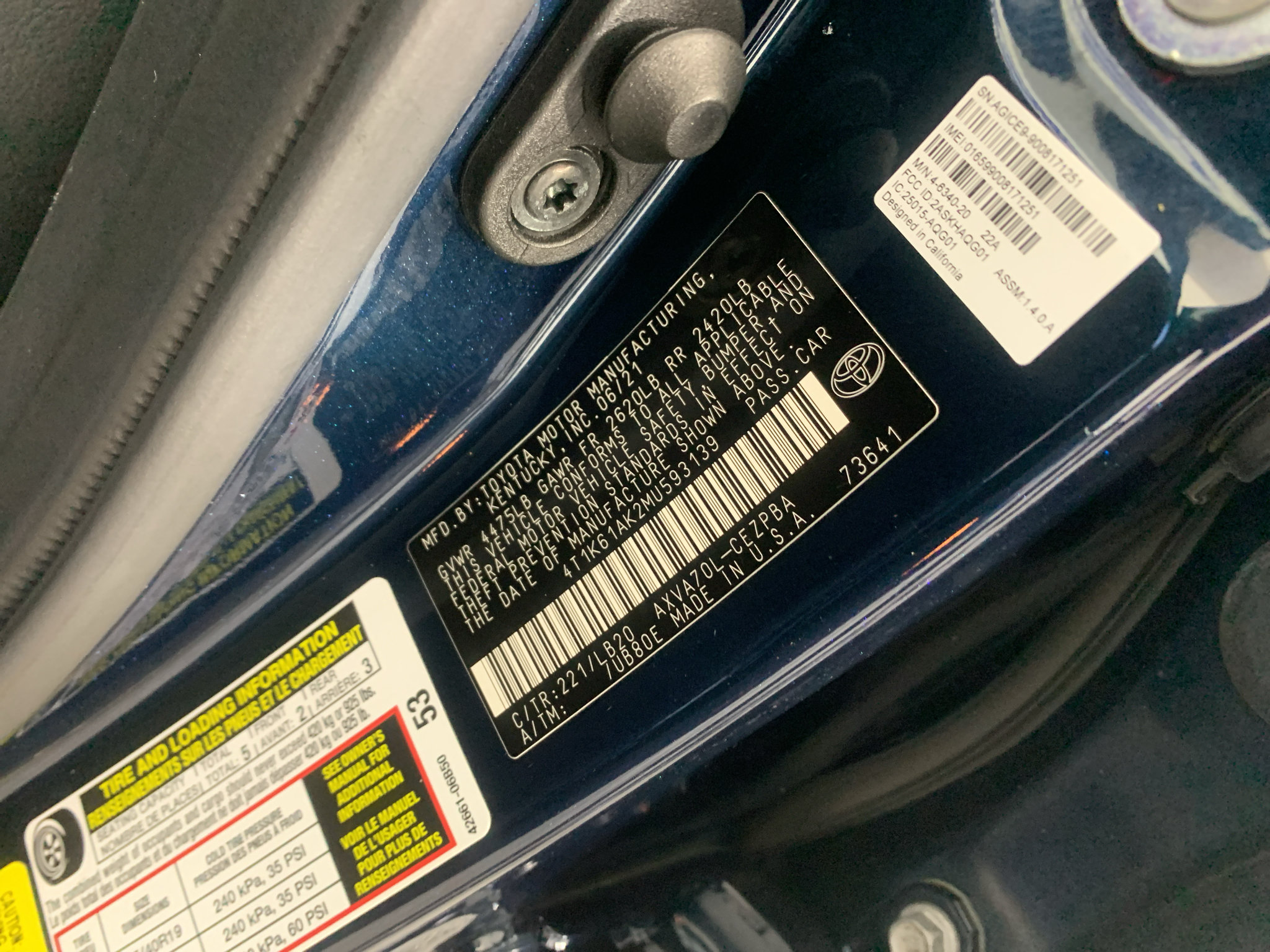 Used 2021 Toyota Camry XSE w/ Navigation Package FWD image 12