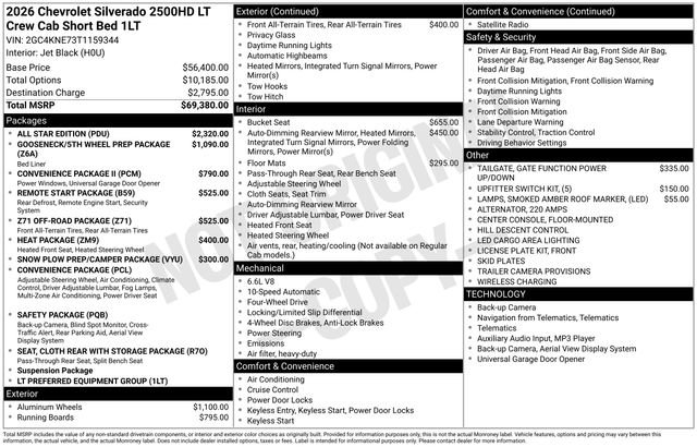 New 2026 Chevrolet Silverado 2500 LT w/ All Star Edition image 4