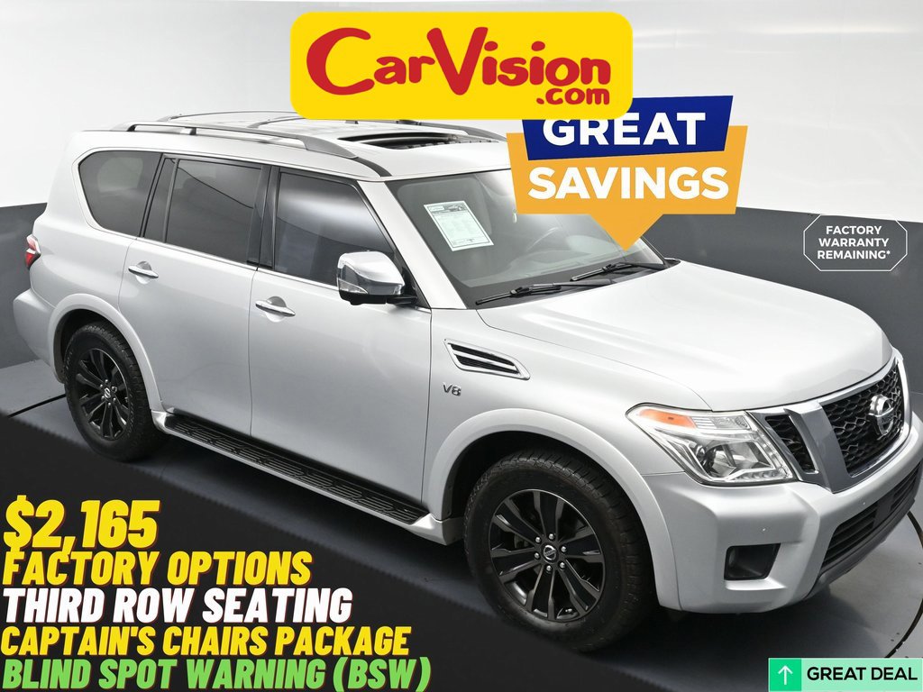 Used 2019 Nissan Armada Platinum w/ Captain's Chairs Package