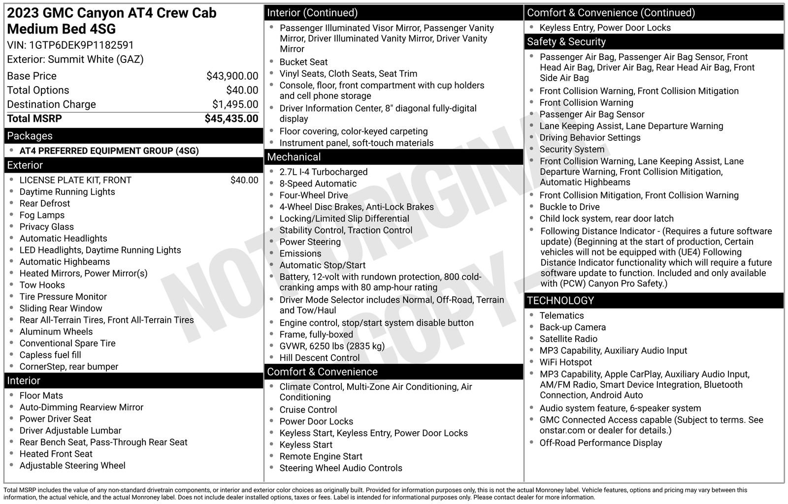 Used 2023 GMC Canyon AT4 AWD/4WD image 25