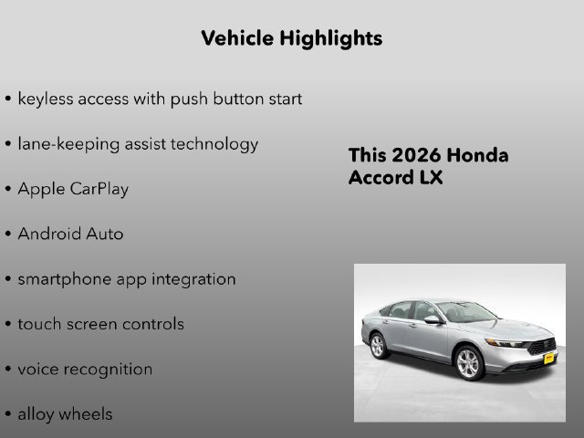 New 2026 Honda Accord LX image 10