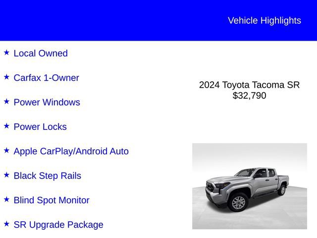 Used 2024 Toyota Tacoma SR w/ SR Upgrade Package RWD image 2