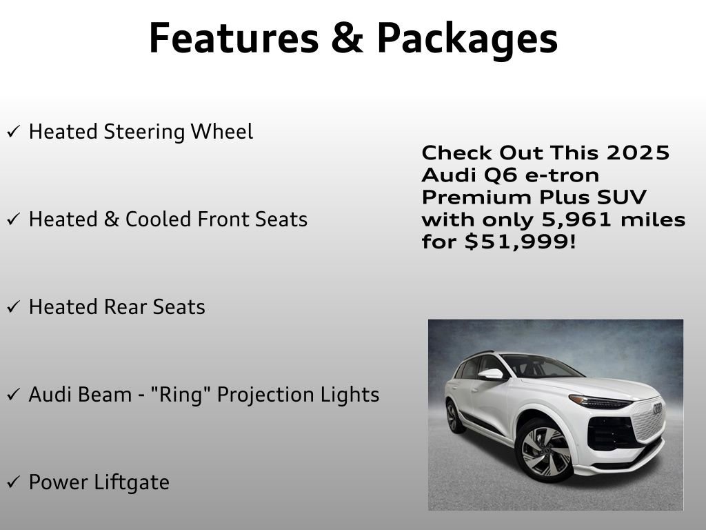 Used 2025 Audi Q6 e-tron Premium Plus w/ Premium Plus image 12