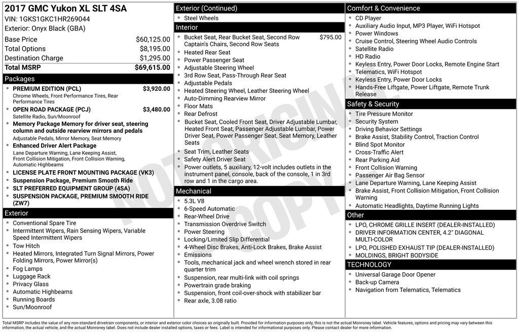 Used 2017 GMC Yukon XL SLT w/ Premium Edition image 47