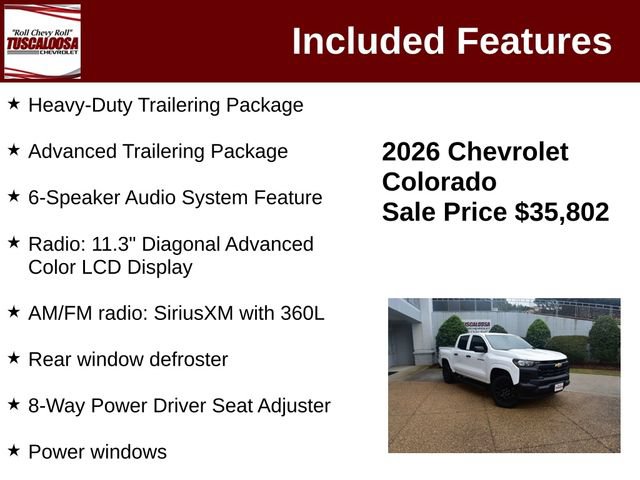 Used 2026 Chevrolet Colorado W/T w/ WT Custom Package AWD/4WD image 12