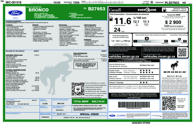 Certified 2023 Ford Bronco Big Bend AWD/4WD image 5