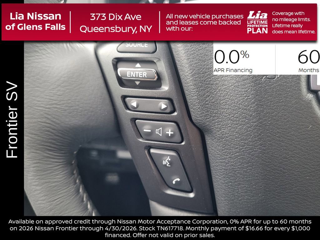 New 2026 Nissan Frontier SV w/ SV Convenience Package image 19