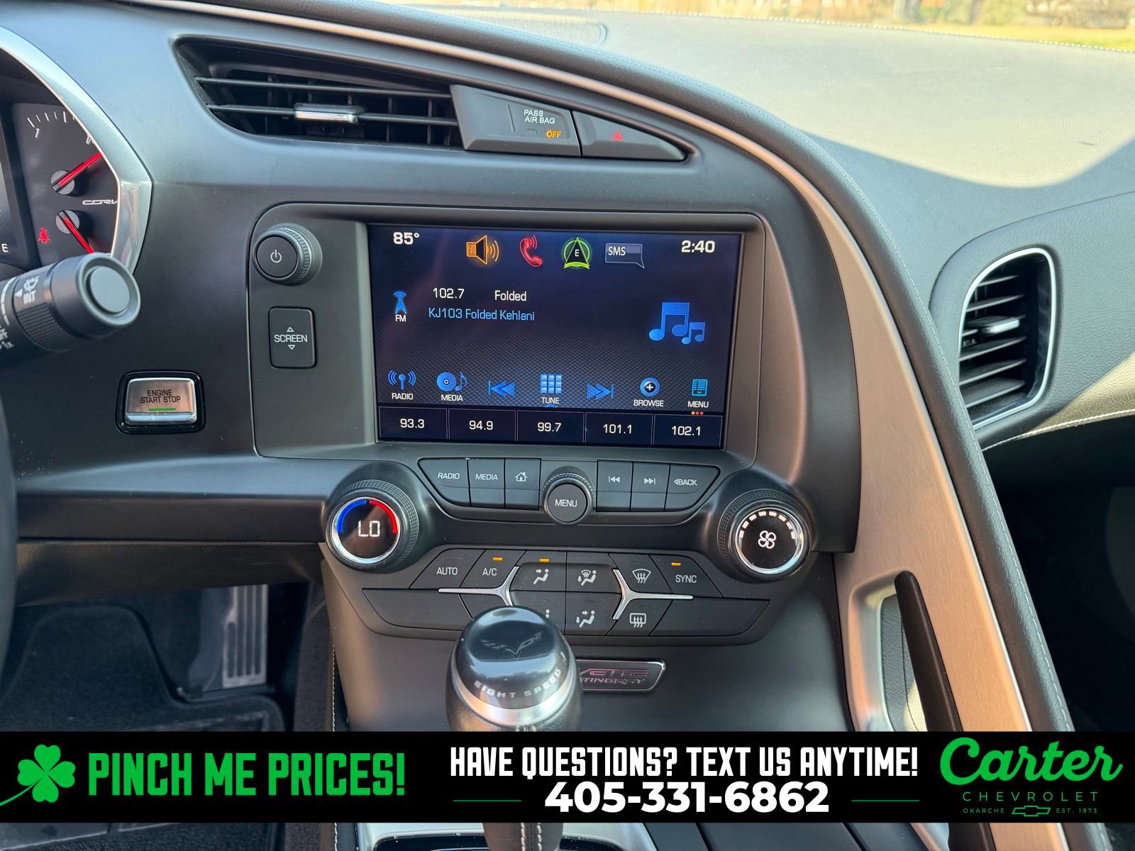 Used 2016 Chevrolet Corvette Stingray Coupe w/ Carbon Flash Badge Package image 19