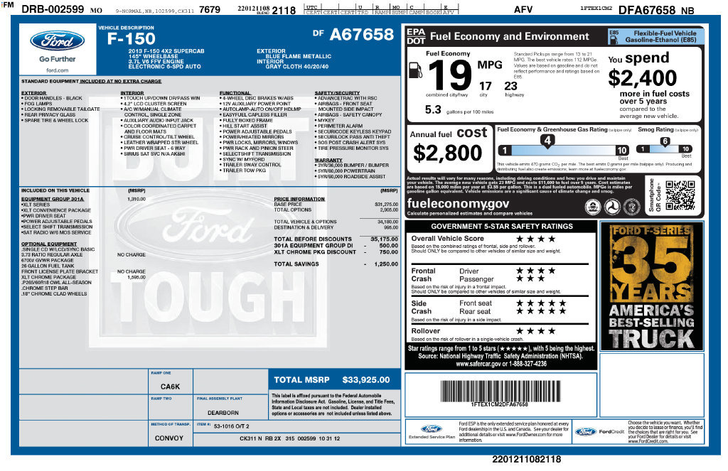 Used 2013 Ford F150 XLT w/ XLT Chrome Pkg RWD image 31