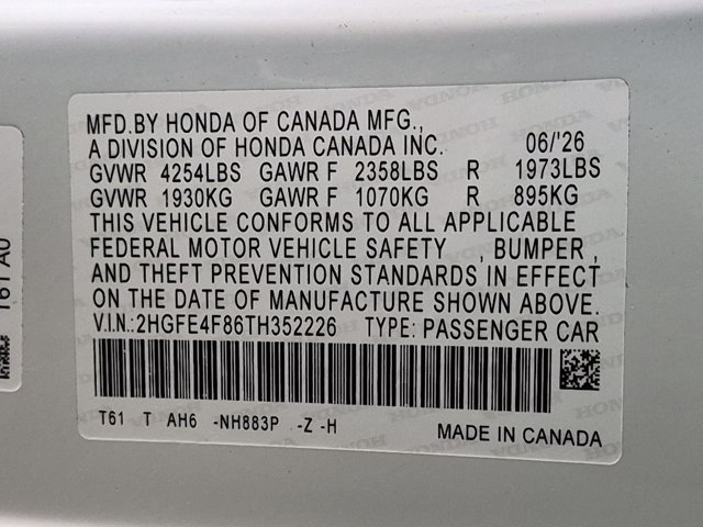 Used 2026 Honda Civic FWD Hybrid Sedan image 23