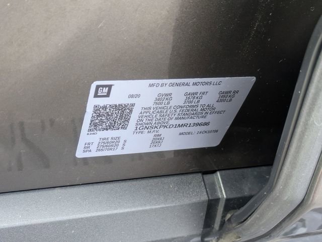 Used 2021 Chevrolet Tahoe Z71 w/ Z71 Signature Package image 42