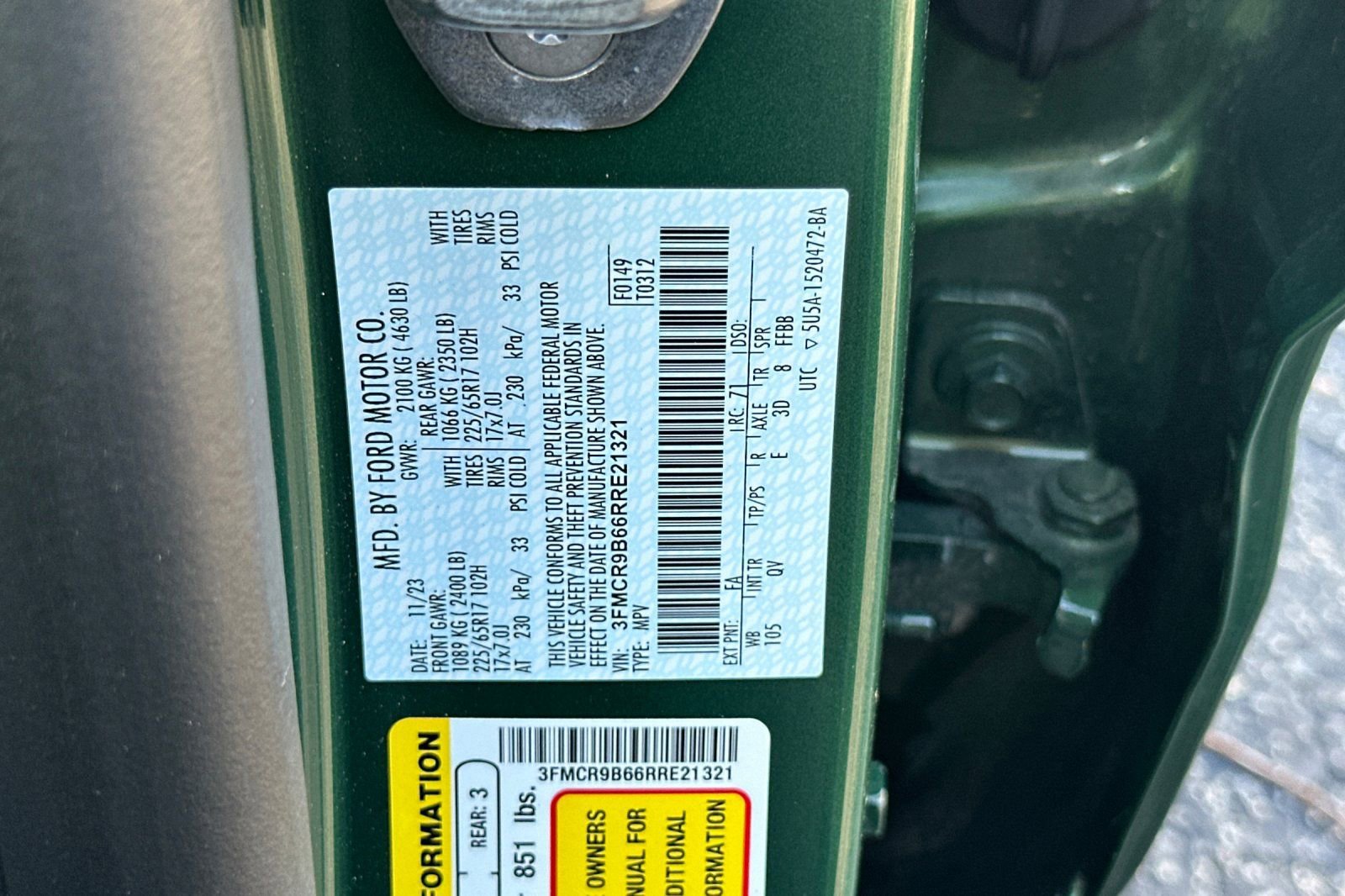 Used 2024 Ford Bronco Sport Big Bend image 27