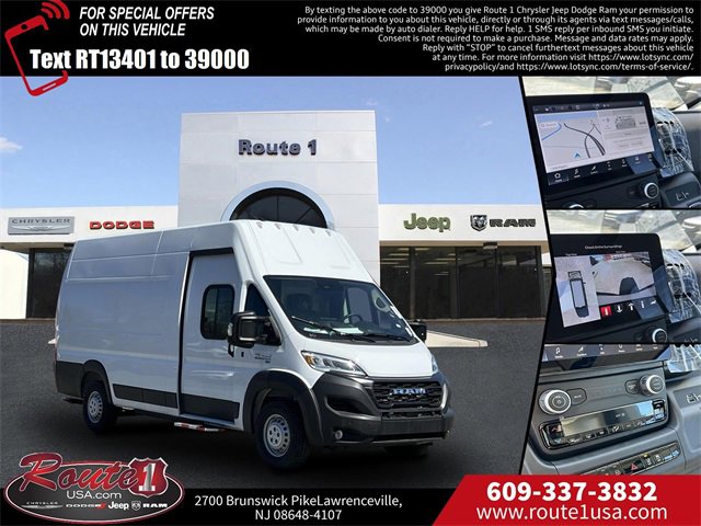New 2024 RAM ProMaster 3500 w/ Delivery Van Package