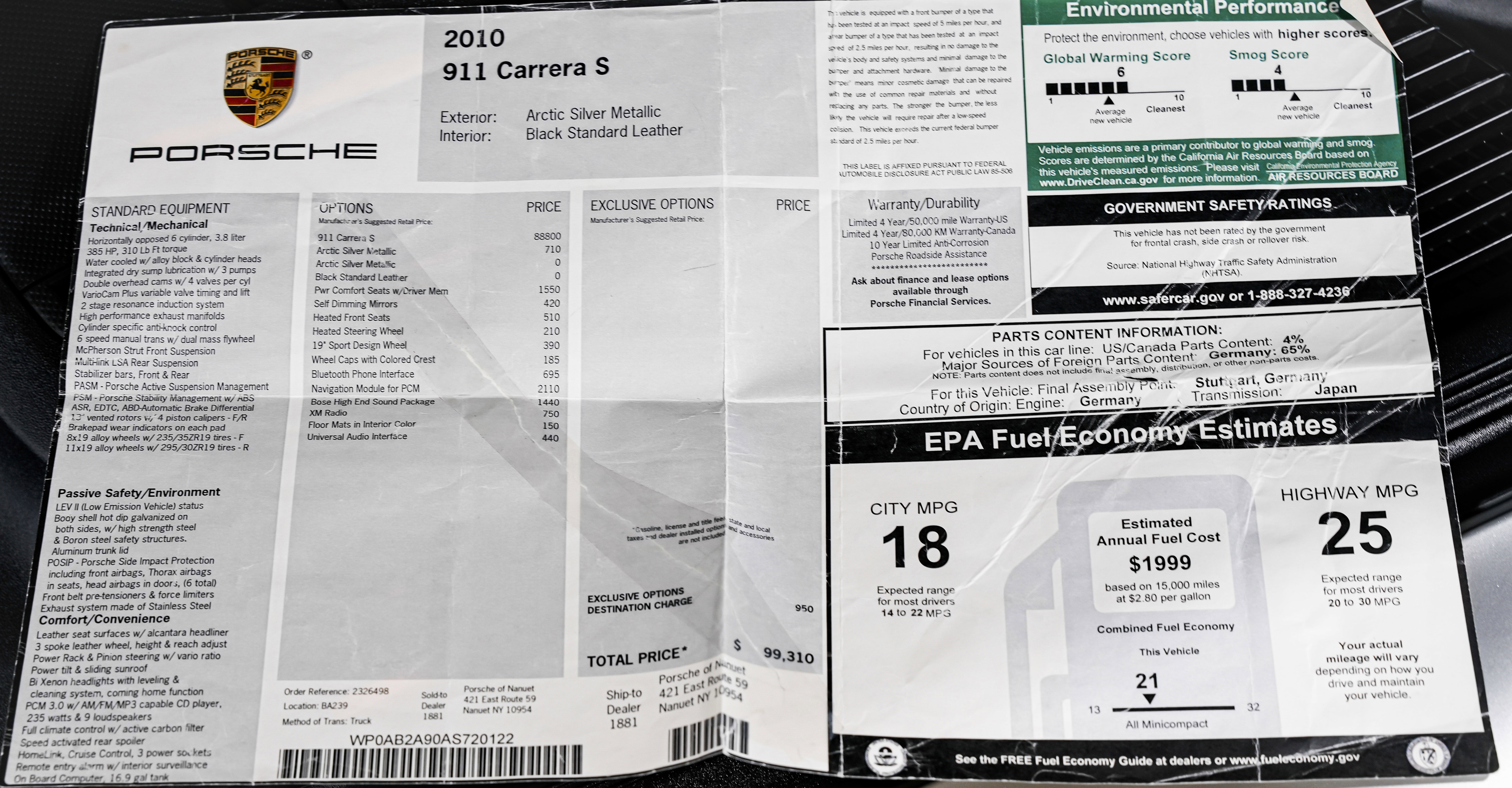 Used 2010 Porsche 911 Carrera S image 2