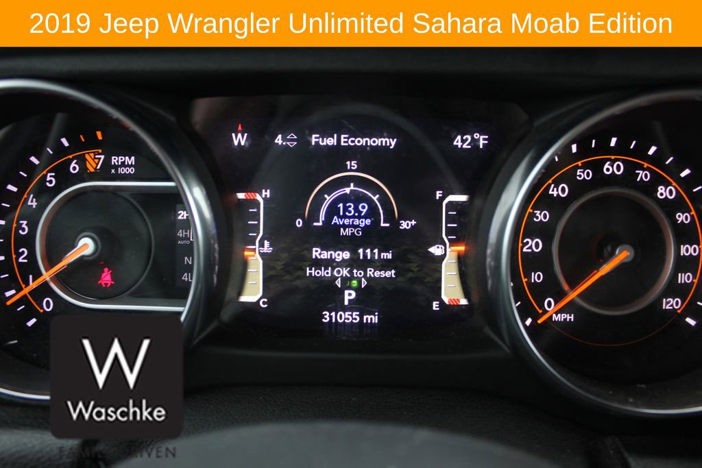 Used 2019 Jeep Wrangler Unlimited Sahara w/ Quick Order Package 24M Moab image 35
