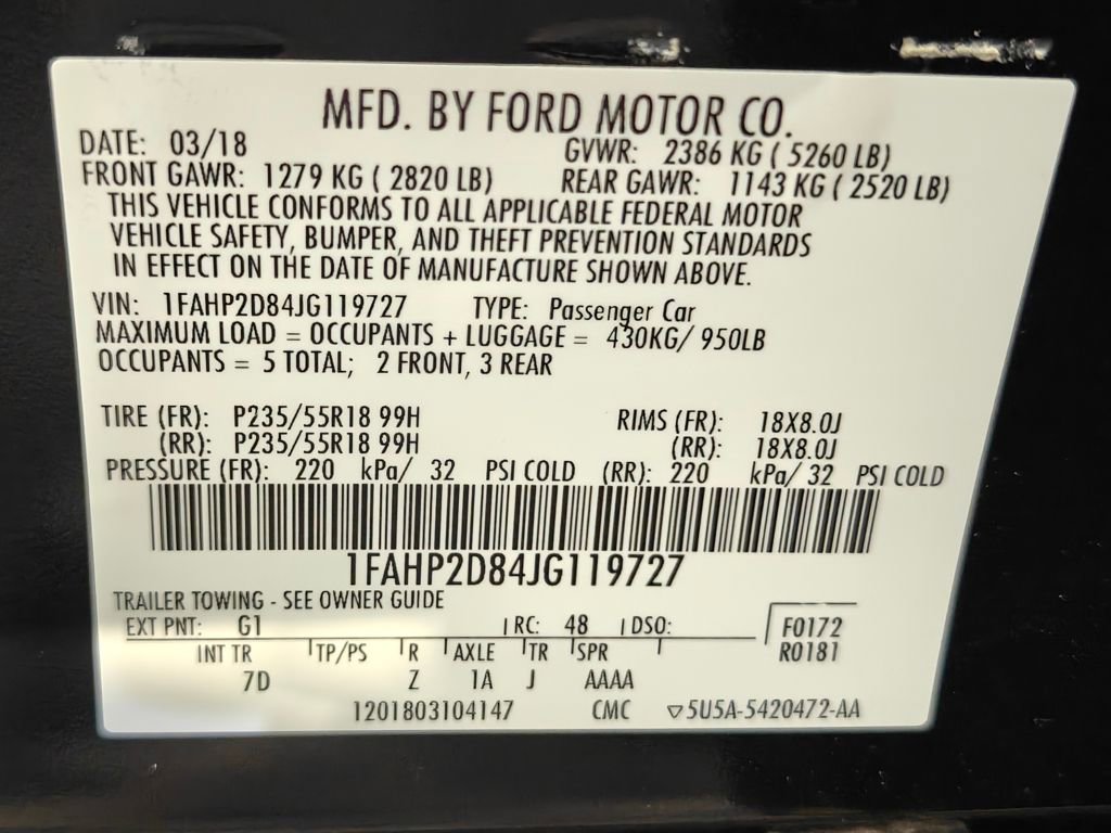 Used 2018 Ford Taurus SE FWD image 40