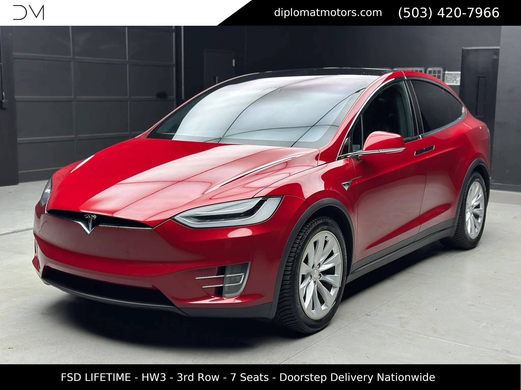 Used 2018 Tesla Model X 75D AWD/4WD image 1