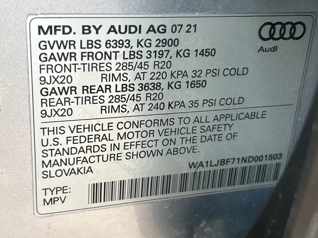 Used 2022 Audi Q7 2.0T Premium Plus w/ Premium Plus Package image 37