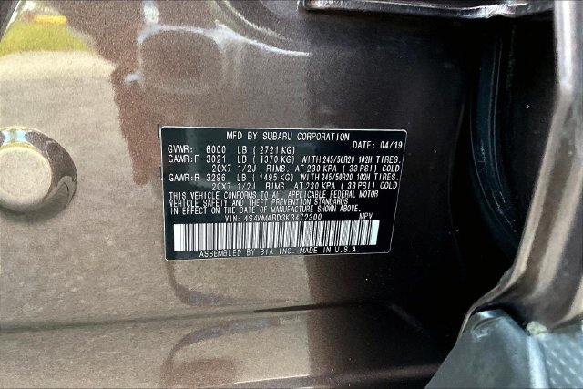 Used 2019 Subaru Ascent Touring w/ Popular Package #2 AWD/4WD image 29