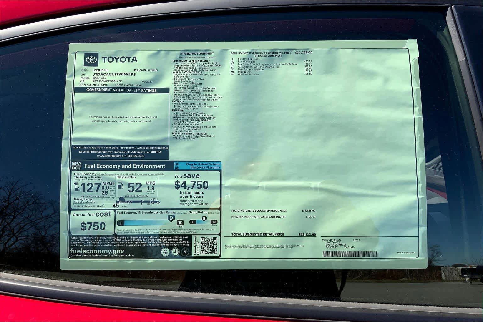 New 2026 Toyota Prius Plug-In Hybrid FWD image 21
