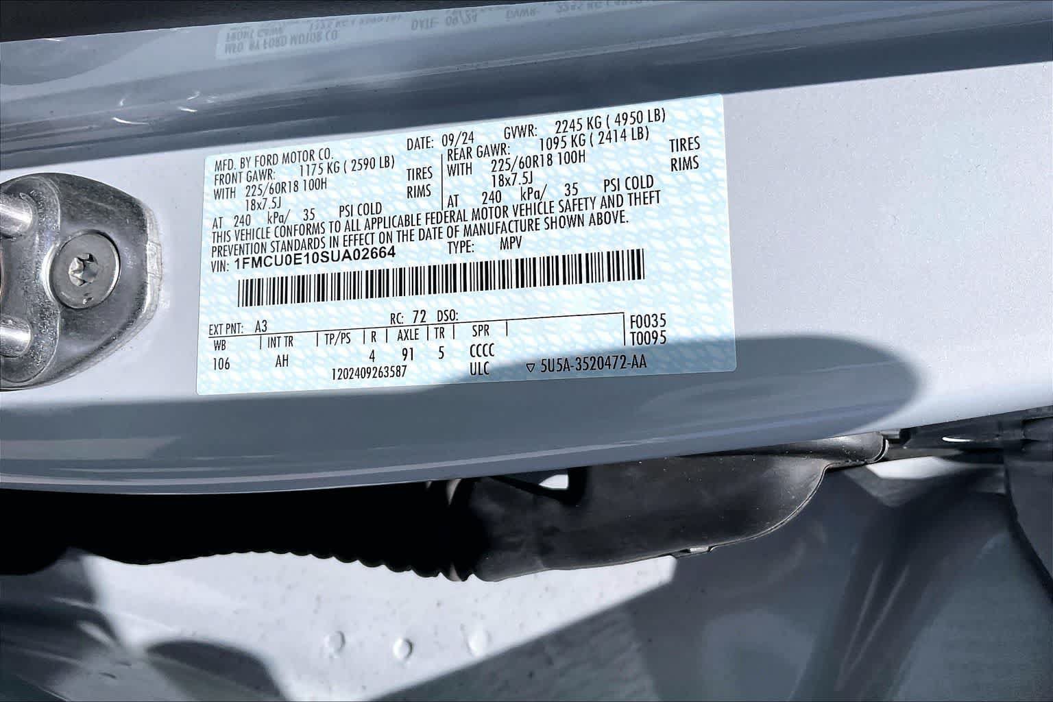 Used 2025 Ford Escape SE w/ PHEV Premium Package FWD image 20