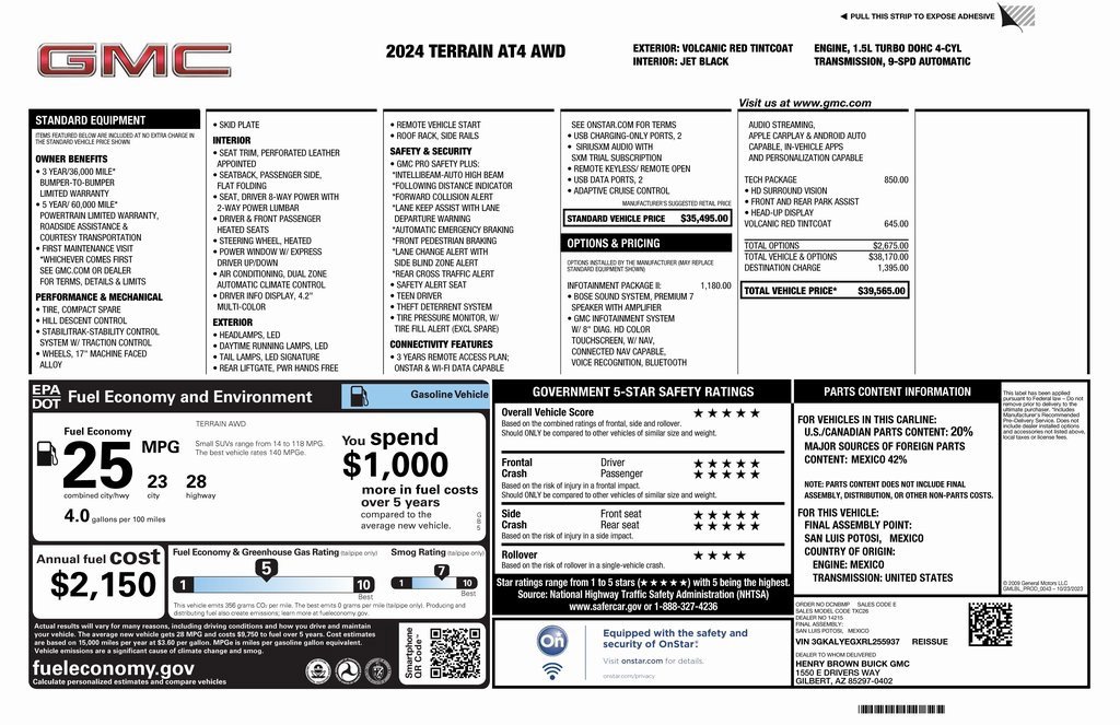 Used 2024 GMC Terrain AT4 w/ Infotainment Package II image 4