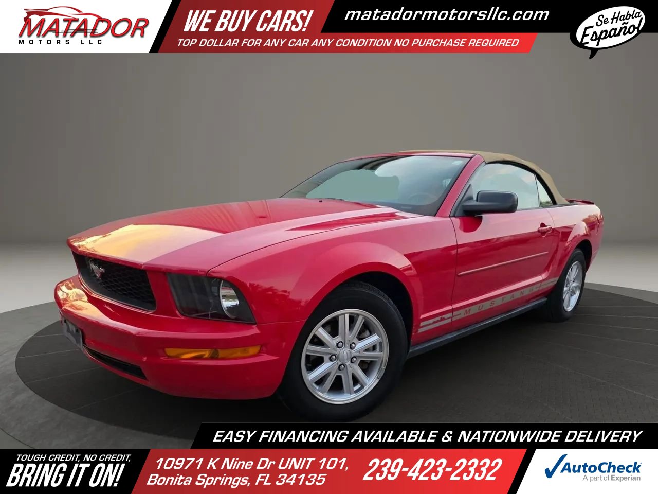 Used 2008 Ford Mustang Convertible