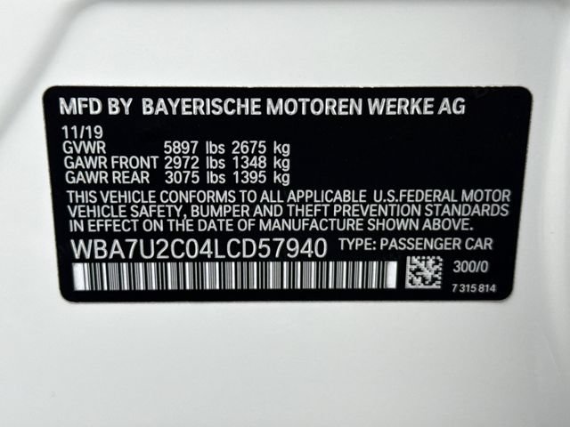 Used 2020 BMW 750i xDrive w/ Executive Package AWD/4WD image 26