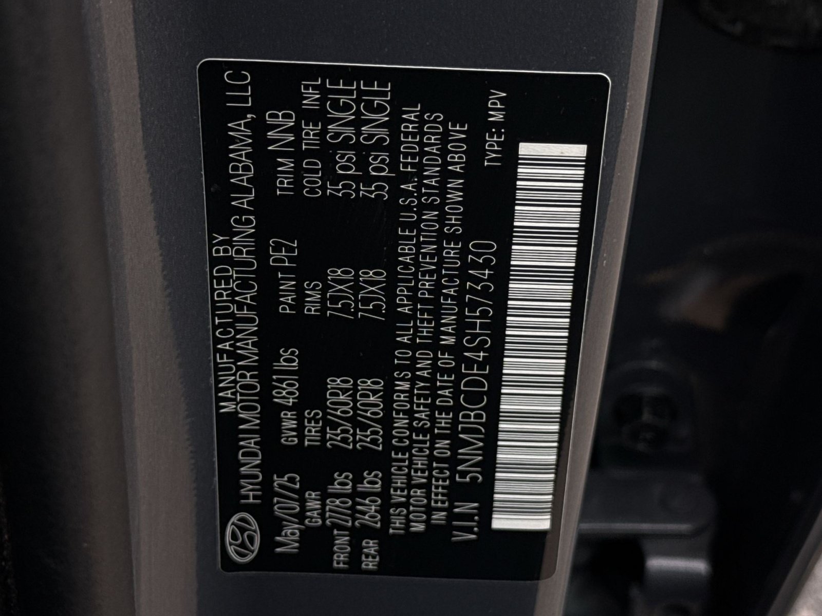 Certified 2025 Hyundai Tucson SEL AWD/4WD image 30