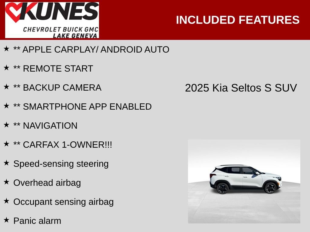 Used 2025 Kia Seltos S image 2