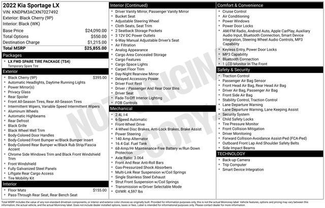 Used 2022 Kia Sportage LX image 36