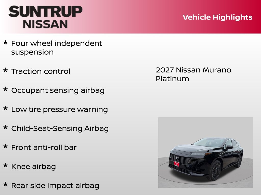 New 2027 Nissan Murano Platinum AWD/4WD image 16