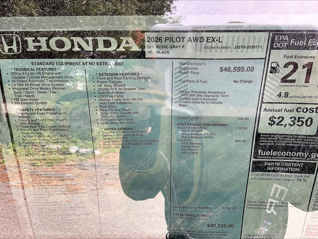 New 2026 Honda Pilot EX-L image 18